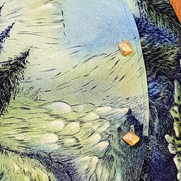 John Wolf Wrap Skirt Goldrush Mountain HANDMADE - Picture 7 of 8